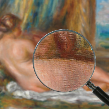 Nudo Sdraiato Odalisca Sdraiata Pierre-Auguste Renoir par362 quadro stampato su tela