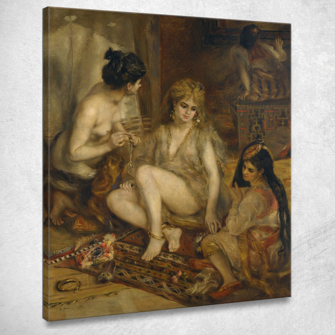 Parisiennes In Costume Algerino O Harem Pierre-Auguste Renoir par373 quadro stampato su tela Parisiennes In Costume Algerino O Harem Pierre-Auguste Renoir par373 quadro stampato su tela