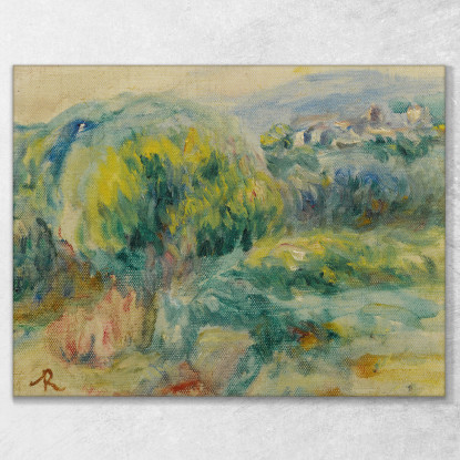 Paesaggio Intorno A Cagnes-Sur-Mer Pierre-Auguste Renoir par382 quadro stampato su tela