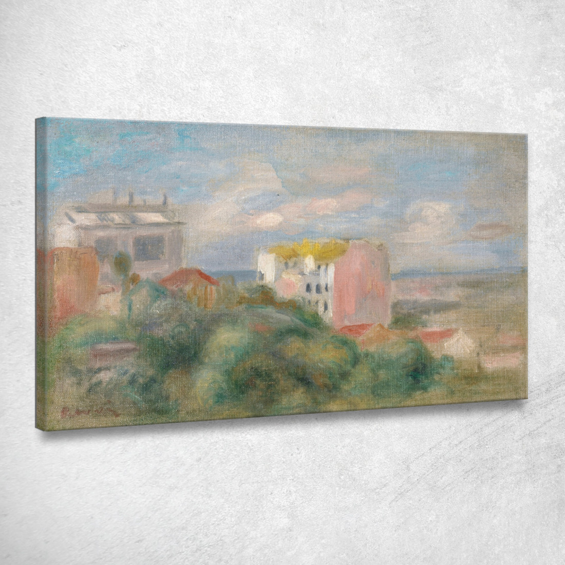 Paesaggio Di Montmartre Pierre-Auguste Renoir par388 quadro stampato su tela Paesaggio Di Montmartre Pierre-Auguste Renoir par388 quadro stampato su tela