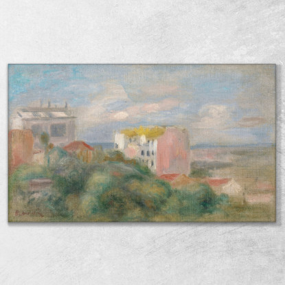 Paesaggio Di Montmartre Pierre-Auguste Renoir par388 quadro stampato su tela