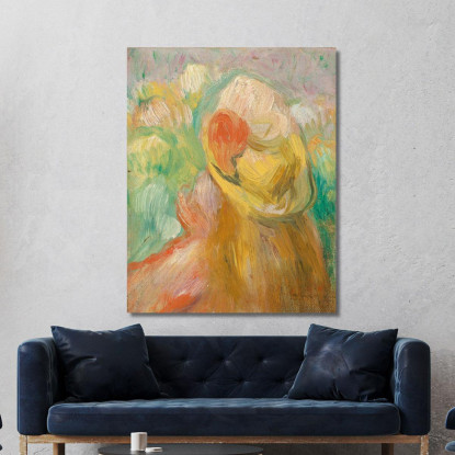 Bambina Con Cappello Giallo Pierre-Auguste Renoir par397 quadro stampato su tela