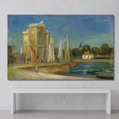 Porto Di La Rochelle Pierre-Auguste Renoir par404 quadro stampato su tela