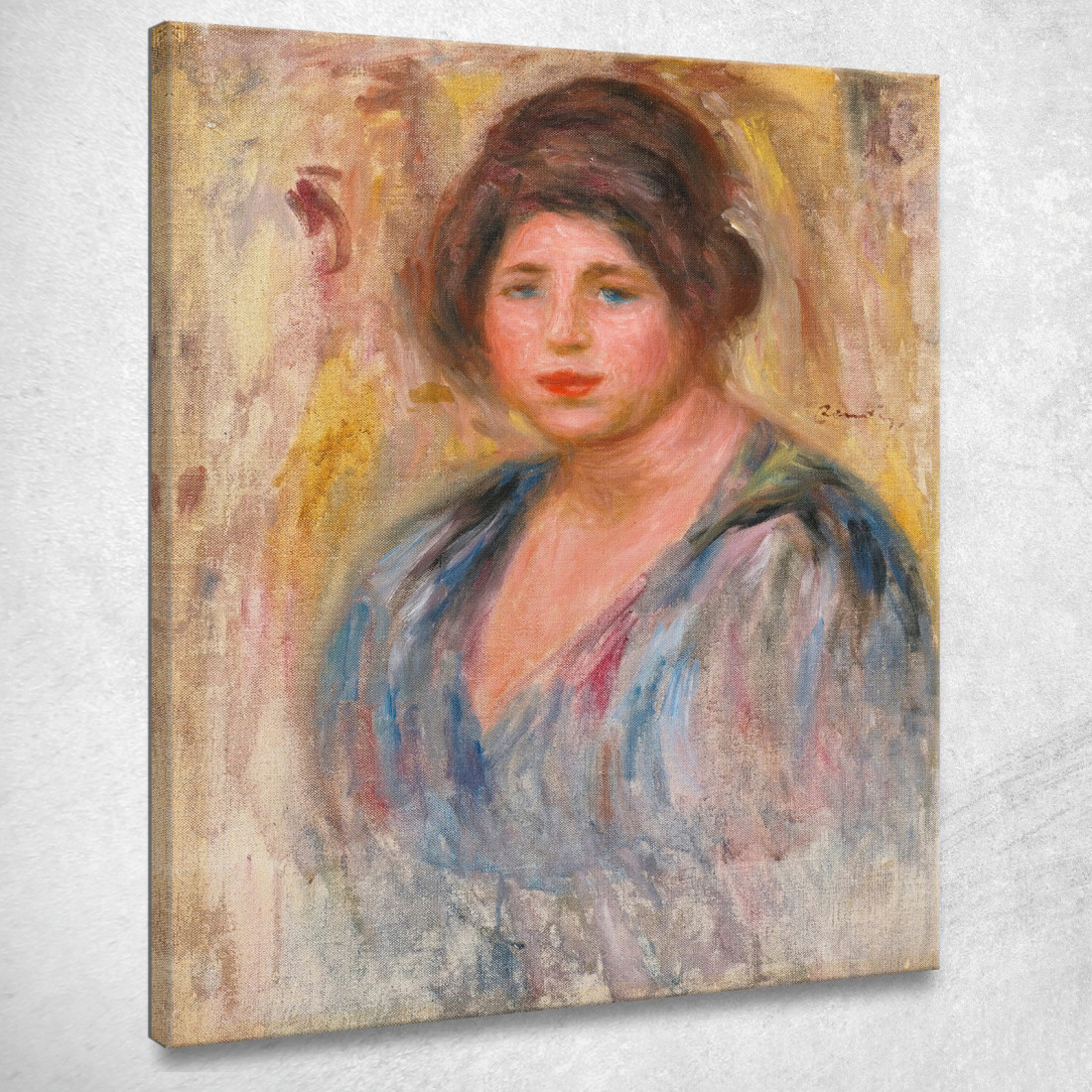 Ritratto Di Donna Gabrielle Renard Pierre-Auguste Renoir par407 quadro stampato su tela Ritratto Di Donna Gabrielle Renard Pierre-Auguste Renoir par407 quadro stampato su tela