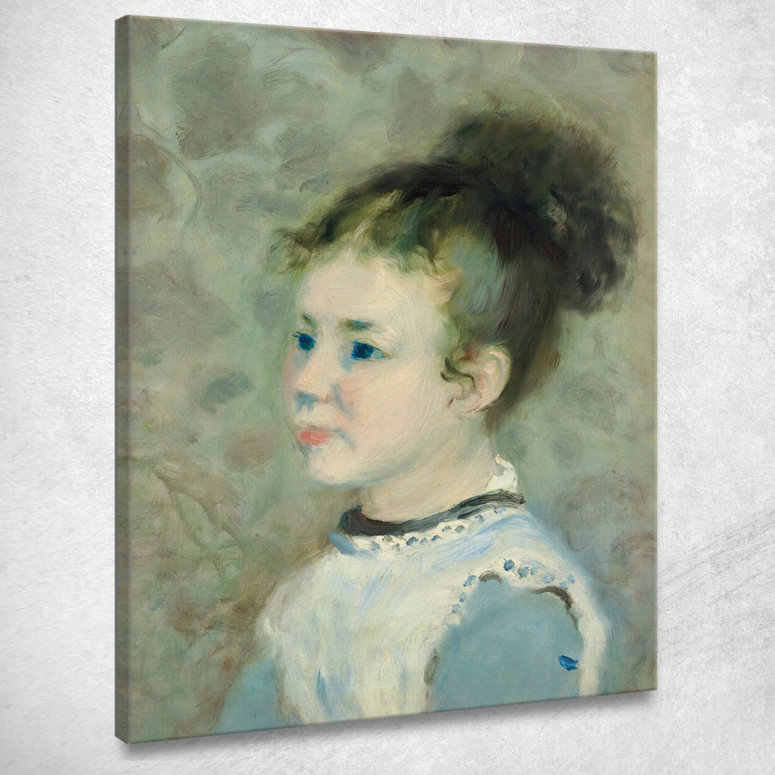 Ritratto Di Jeanne Sisley Pierre-Auguste Renoir par412 quadro stampato su tela Ritratto Di Jeanne Sisley Pierre-Auguste Renoir par412 quadro stampato su tela