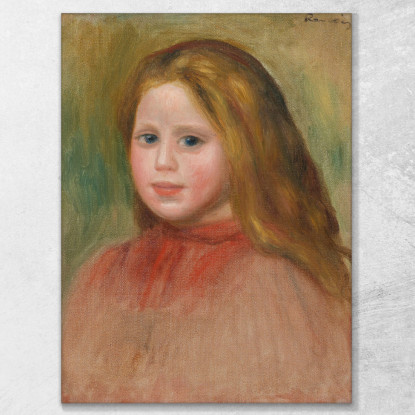 Ritratto Di Giovane Ragazza Pierre-Auguste Renoir par413 quadro stampato su tela