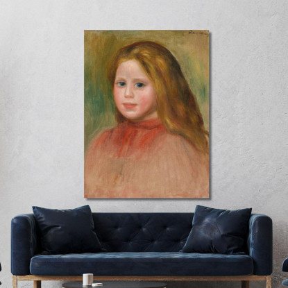 Ritratto Di Giovane Ragazza Pierre-Auguste Renoir par413 quadro stampato su tela