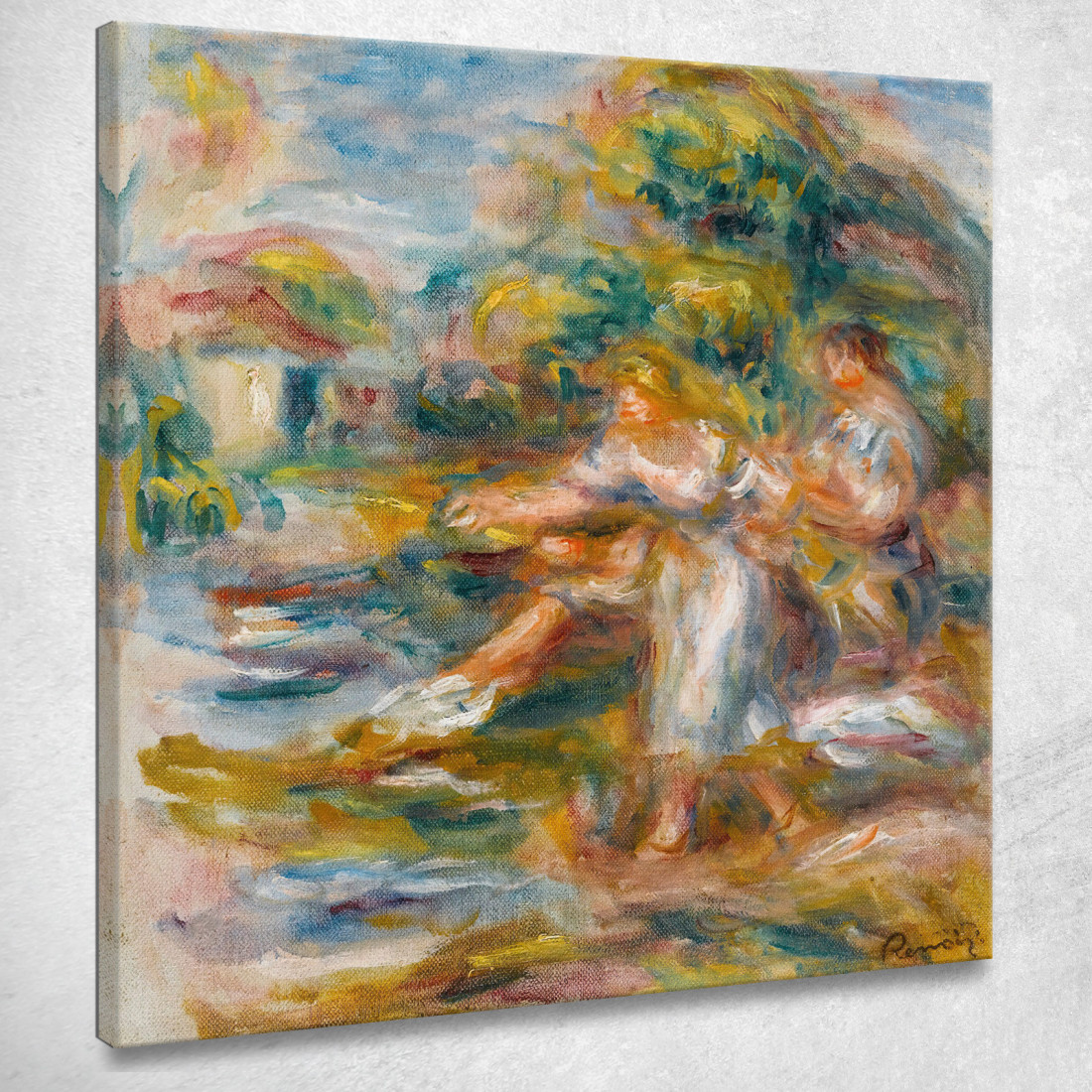Pescatori Pierre-Auguste Renoir par427 quadro stampato su tela Pescatori Pierre-Auguste Renoir par427 quadro stampato su tela