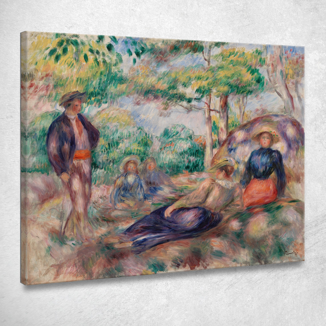 Riposo Nell'Erba Le Repos Sur L Herbe Pierre-Auguste Renoir par432 quadro stampato su tela Riposo Nell'Erba Le Repos Sur L Herbe Pierre-Auguste Renoir par432 quadro stampato su tela