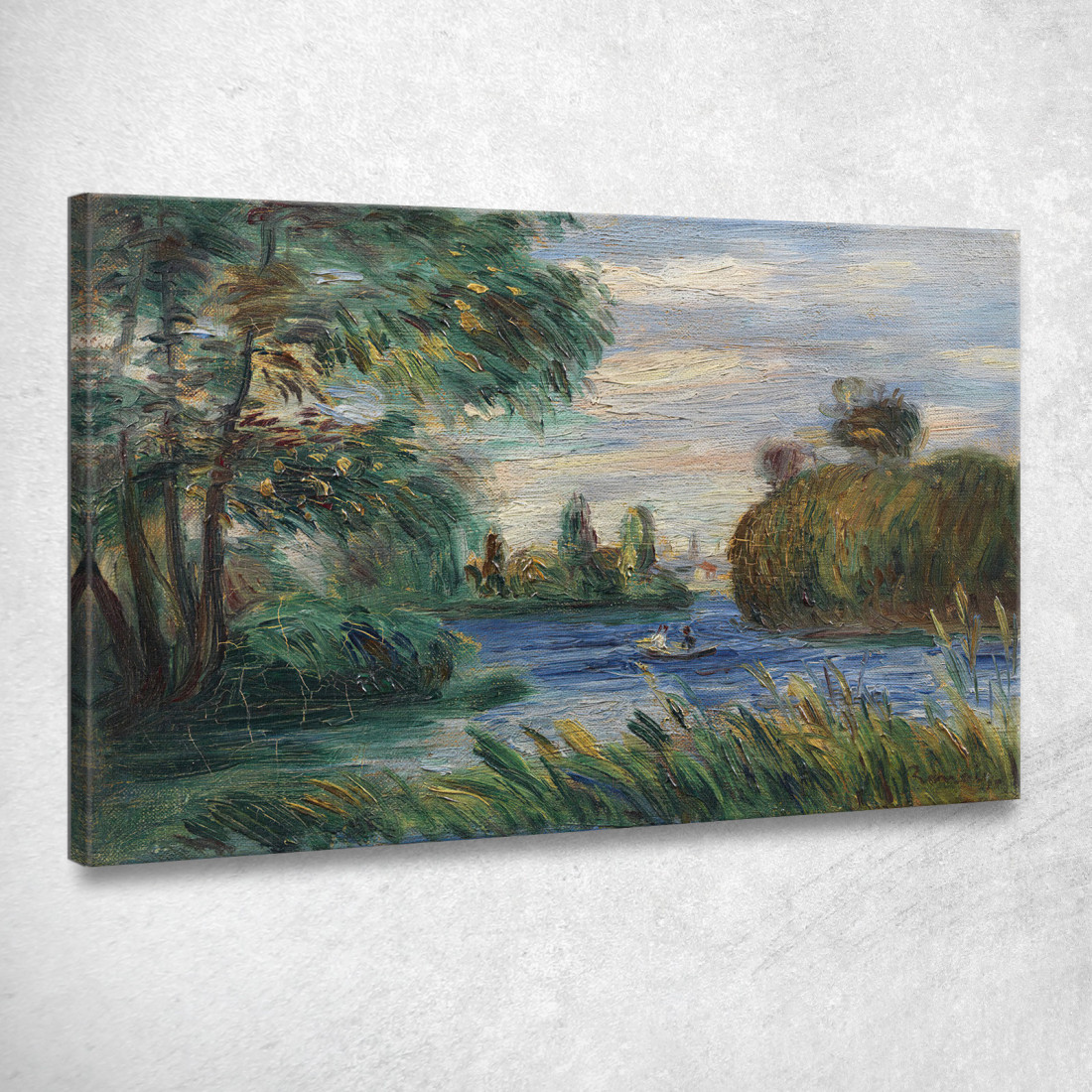 Paesaggio Fluviale 2 Pierre-Auguste Renoir par433 quadro stampato su tela Paesaggio Fluviale 2 Pierre-Auguste Renoir par433 quadro stampato su tela
