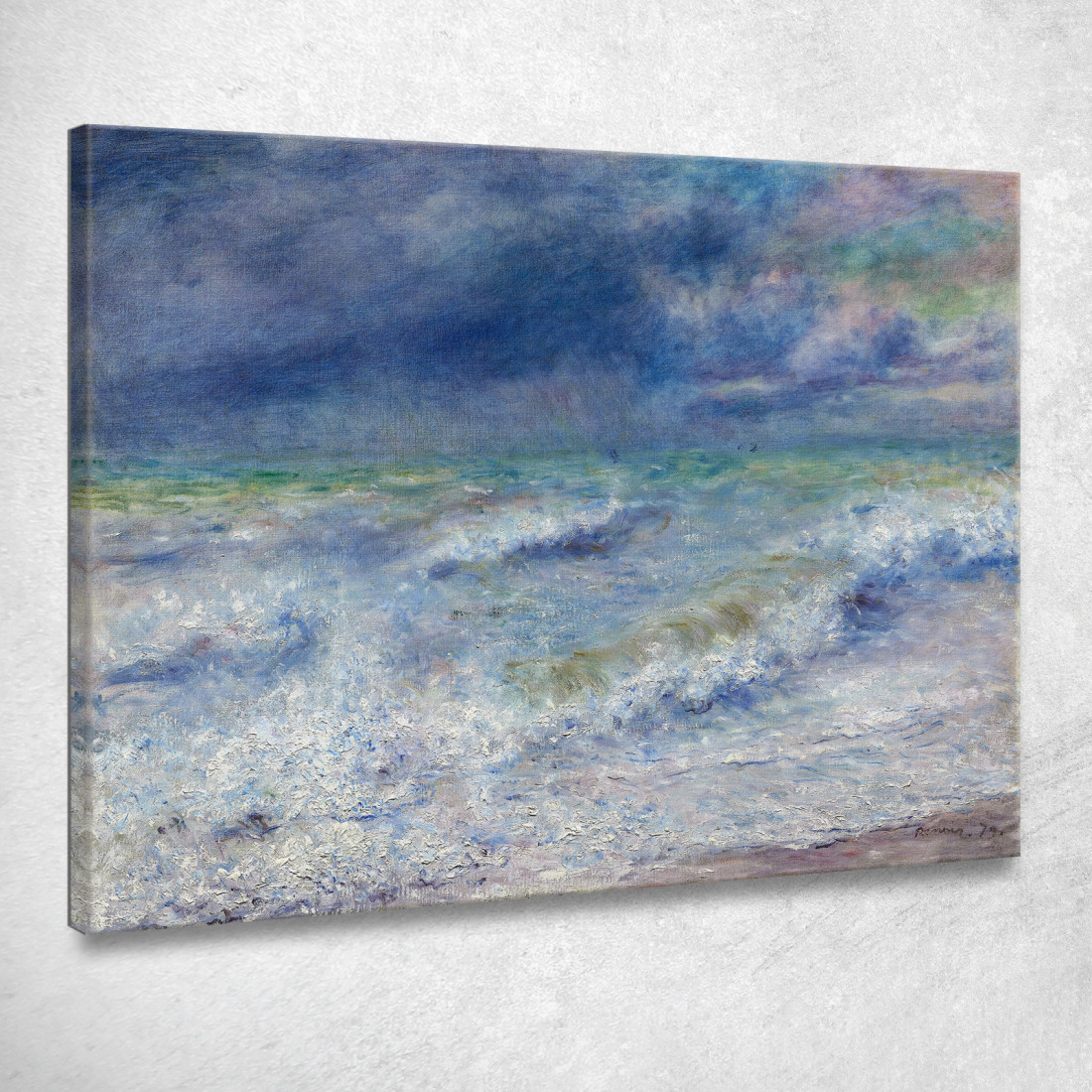 Paesaggio Marino Pierre-Auguste Renoir par443 quadro stampato su tela Paesaggio Marino Pierre-Auguste Renoir par443 quadro stampato su tela