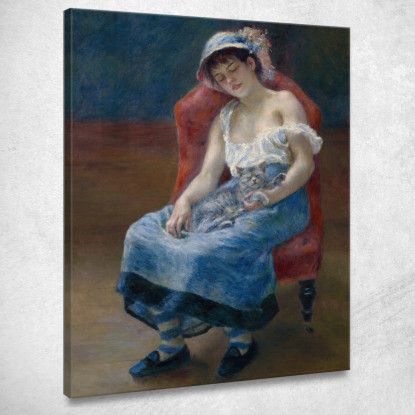 Ragazza Addormentata Pierre-Auguste Renoir par450 quadro stampato su tela