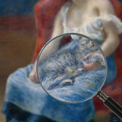 Ragazza Addormentata Pierre-Auguste Renoir par450 quadro stampato su tela