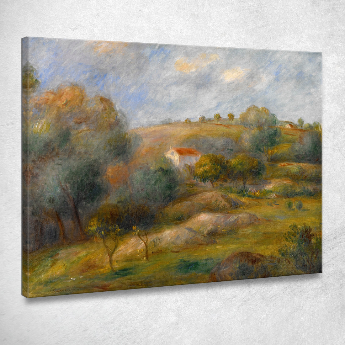 Primavera A Essoyes Pierre-Auguste Renoir par451 quadro stampato su tela Primavera A Essoyes Pierre-Auguste Renoir par451 quadro stampato su tela