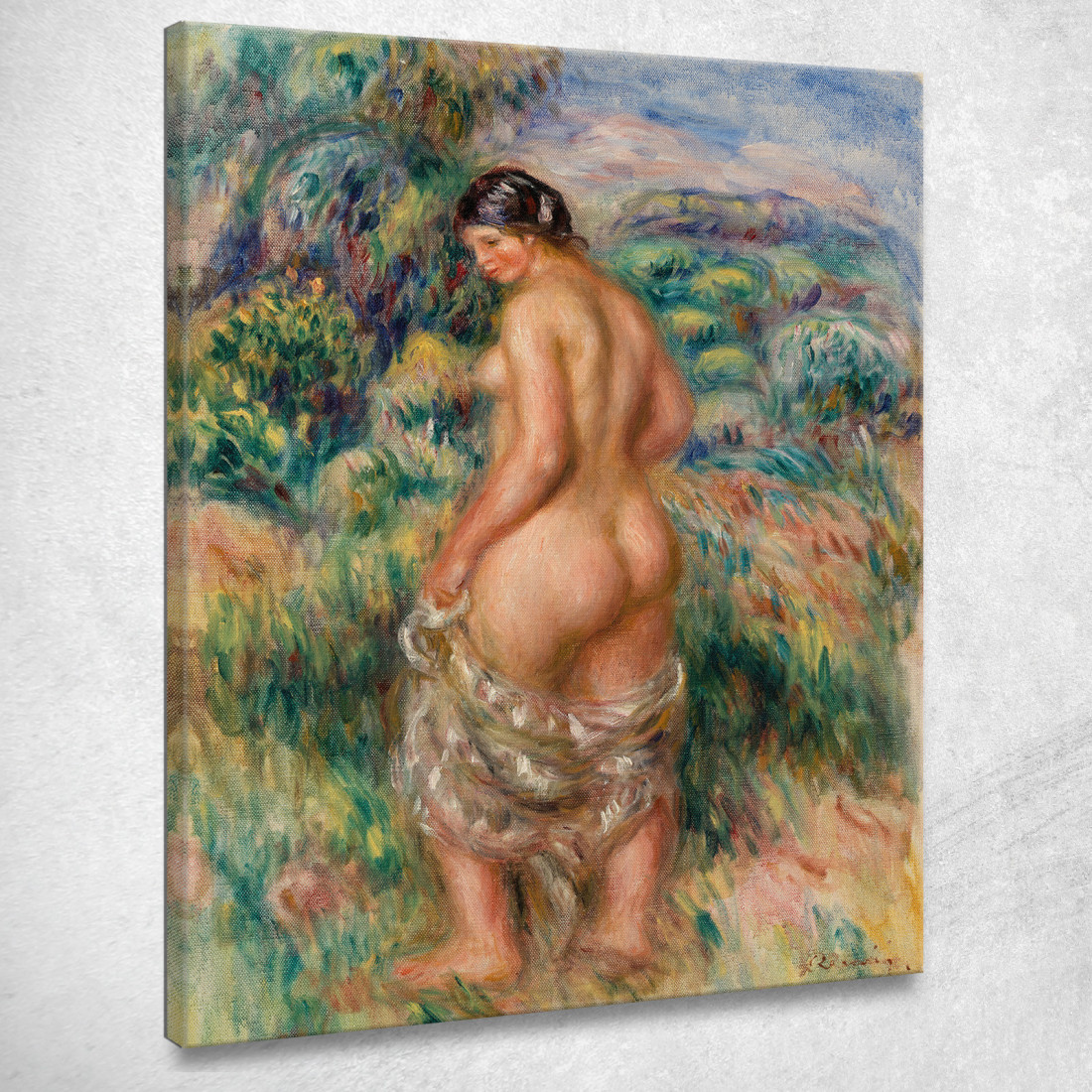 Bagnante In Piedi Pierre-Auguste Renoir par452 quadro stampato su tela Bagnante In Piedi Pierre-Auguste Renoir par452 quadro stampato su tela
