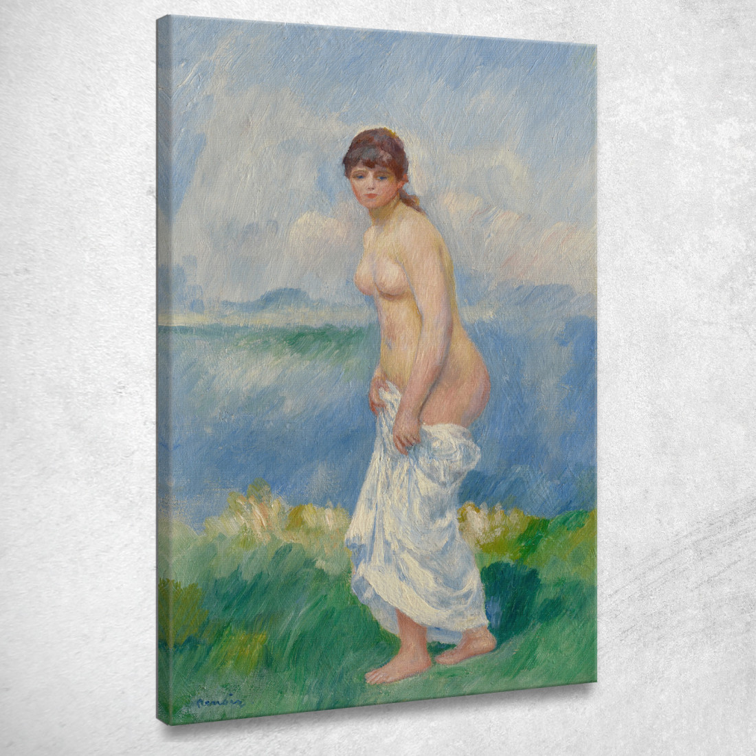 Bagnante In Piedi Pierre-Auguste Renoir par453 quadro stampato su tela Bagnante In Piedi Pierre-Auguste Renoir par453 quadro stampato su tela