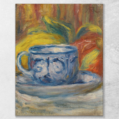 Tazza E Frutta Pierre-Auguste Renoir par464 quadro stampato su tela