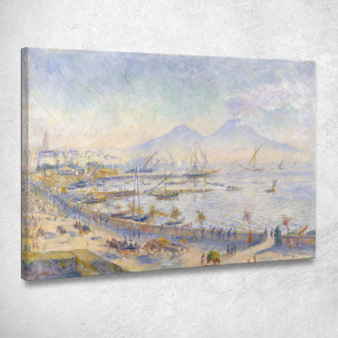 Il Golfo Di Napoli Pierre-Auguste Renoir par467 quadro stampato su tela Il Golfo Di Napoli Pierre-Auguste Renoir par467 quadro stampato su tela