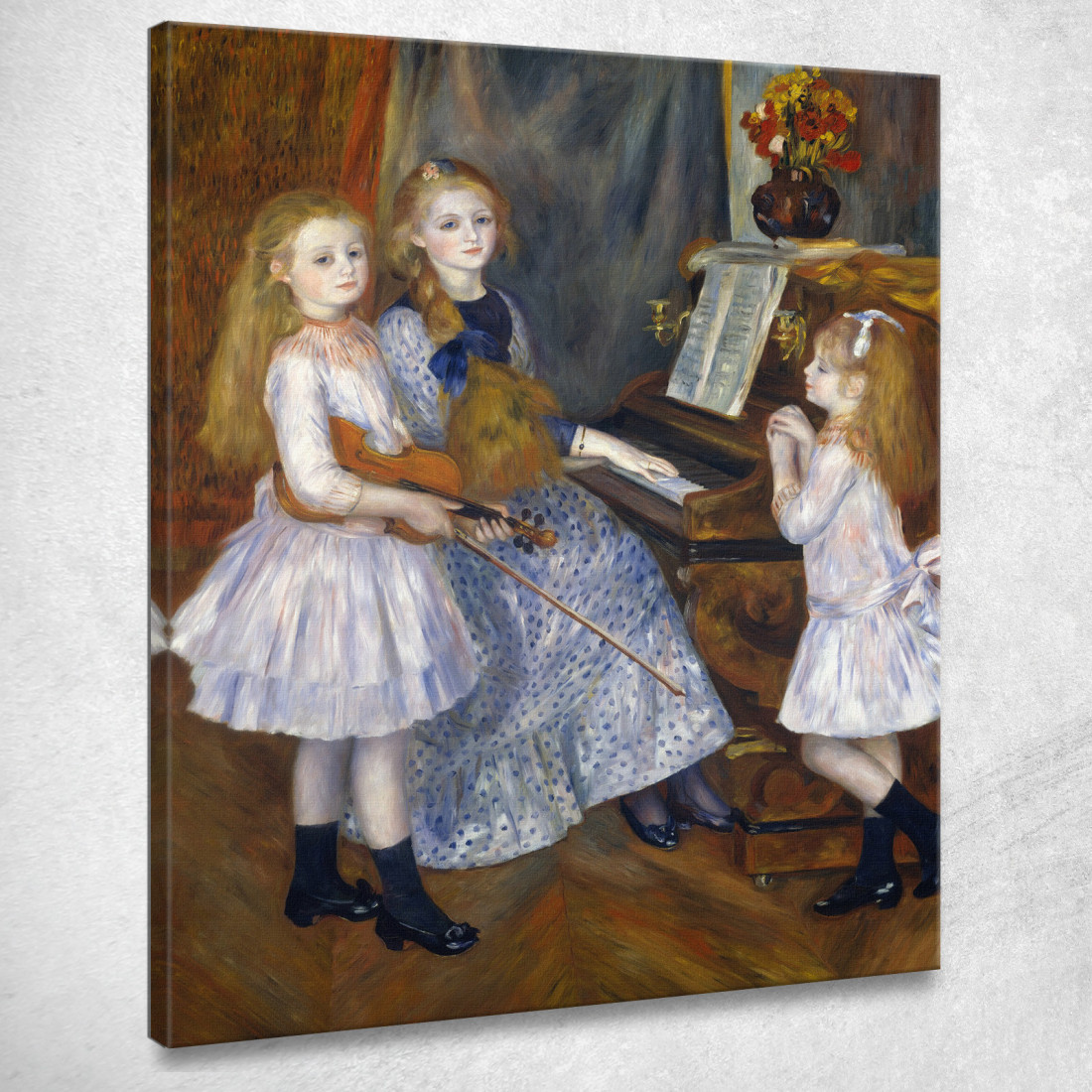 Le Figlie Di Catulle Mendès Pierre-Auguste Renoir par468 quadro stampato su tela Le Figlie Di Catulle Mendès Pierre-Auguste Renoir par468 quadro stampato su tela