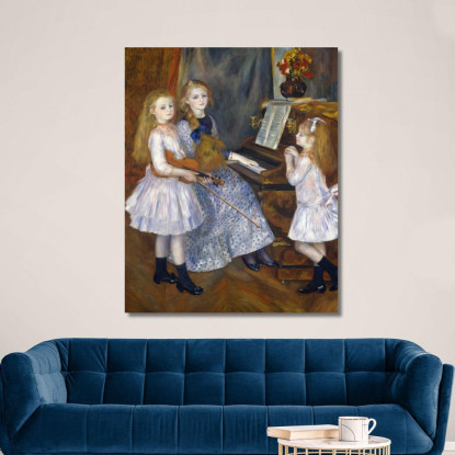 Le Figlie Di Catulle Mendès Pierre-Auguste Renoir par468 quadro stampato su tela