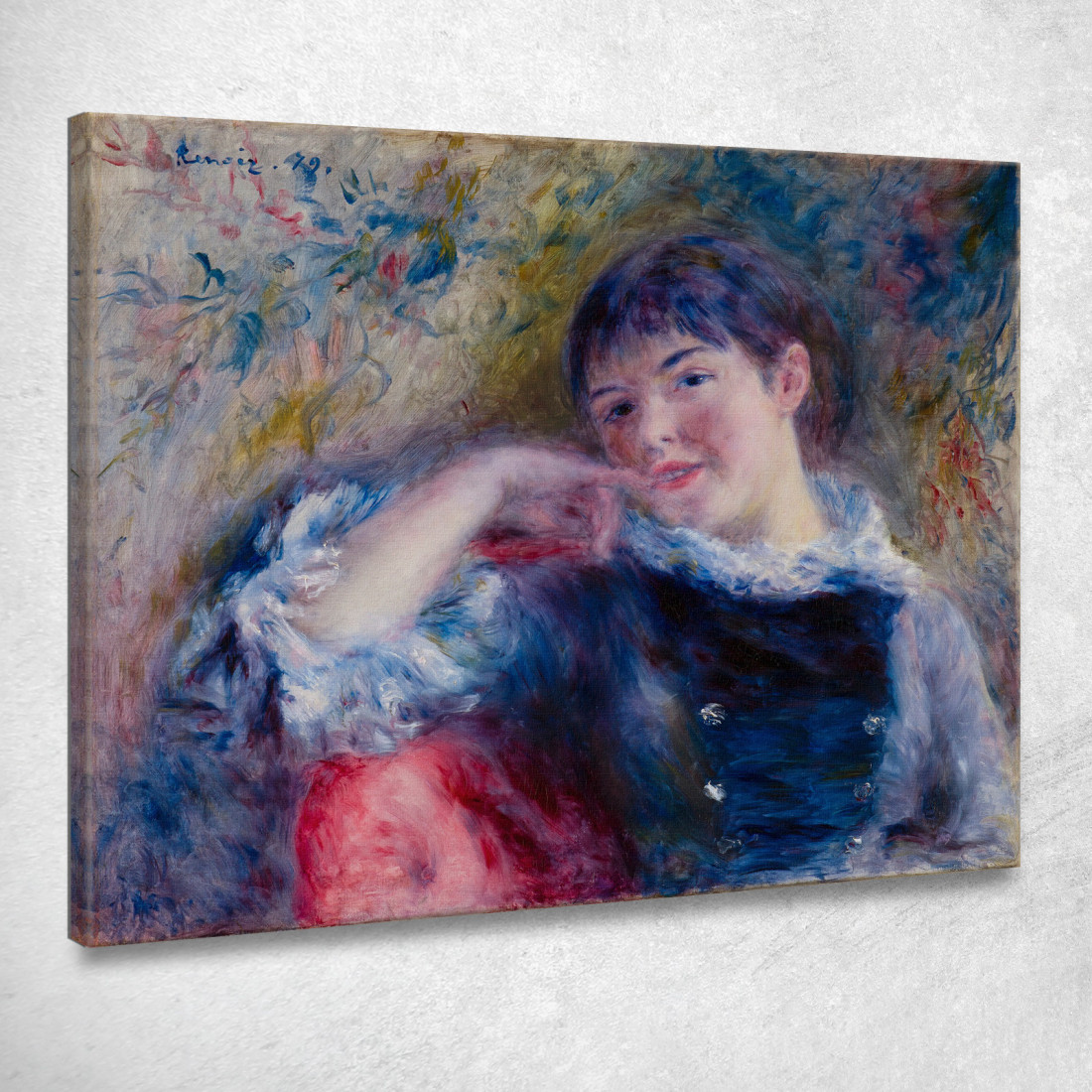 Il Sognatore Pierre-Auguste Renoir par469 quadro stampato su tela Il Sognatore Pierre-Auguste Renoir par469 quadro stampato su tela