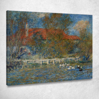 Lo Stagno Delle Anatre Pierre-Auguste Renoir par470 quadro stampato su tela