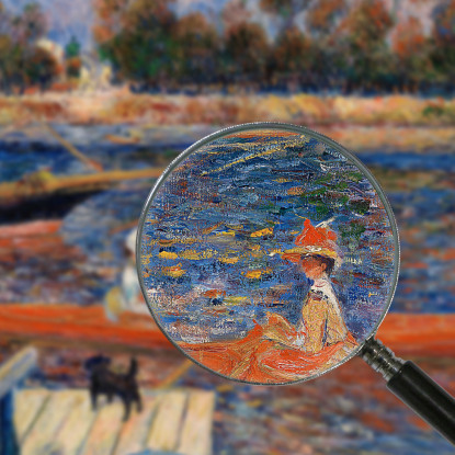 La Senna Ad Argenteuil Pierre-Auguste Renoir par476 quadro stampato su tela