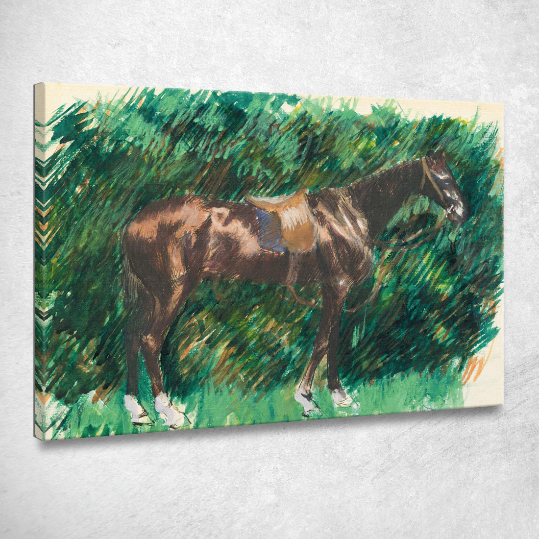 Cavallo Pierre-Auguste Renoir par493 quadro stampato su tela Cavallo Pierre-Auguste Renoir par493 quadro stampato su tela