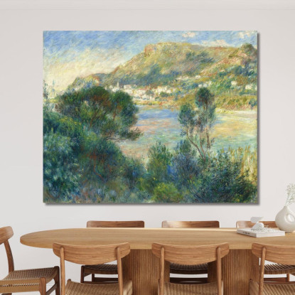 Veduta Di Monte Carlo Da Cap Martin Pierre-Auguste Renoir par502 quadro stampato su tela