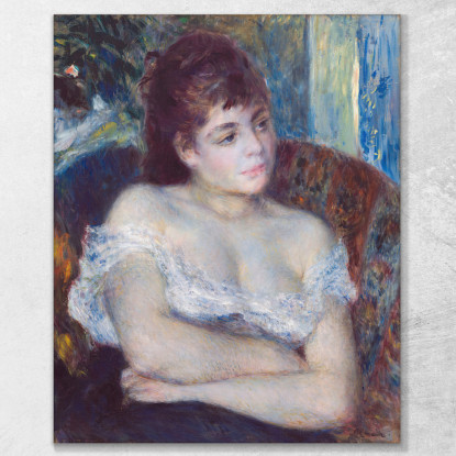 Donna In Poltrona Pierre-Auguste Renoir par511 quadro stampato su tela