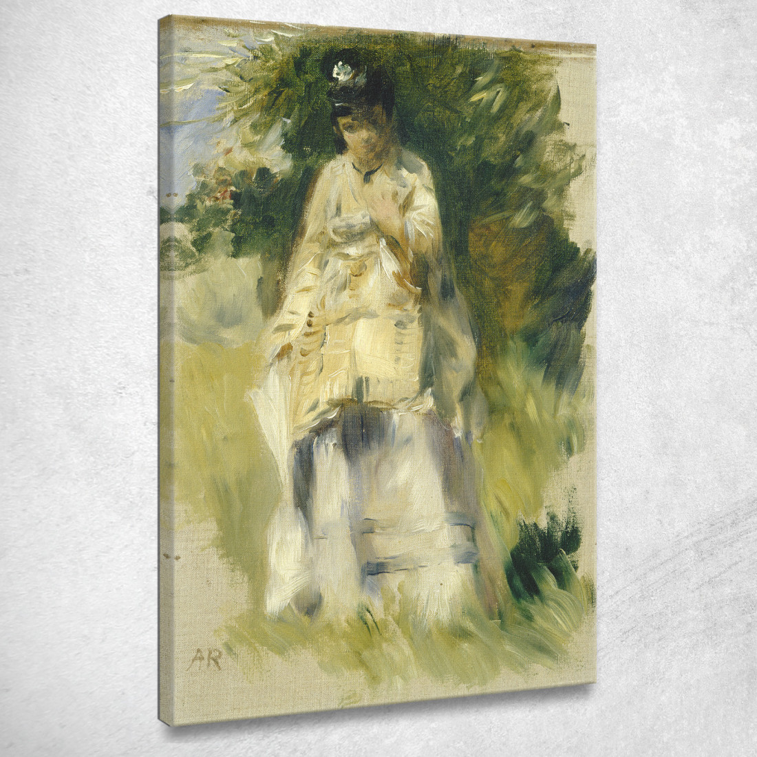 Donna In Piedi Accanto A Un Albero Pierre-Auguste Renoir par516 quadro stampato su tela Donna In Piedi Accanto A Un Albero Pierre-Auguste Renoir par516 quadro stampato su tela