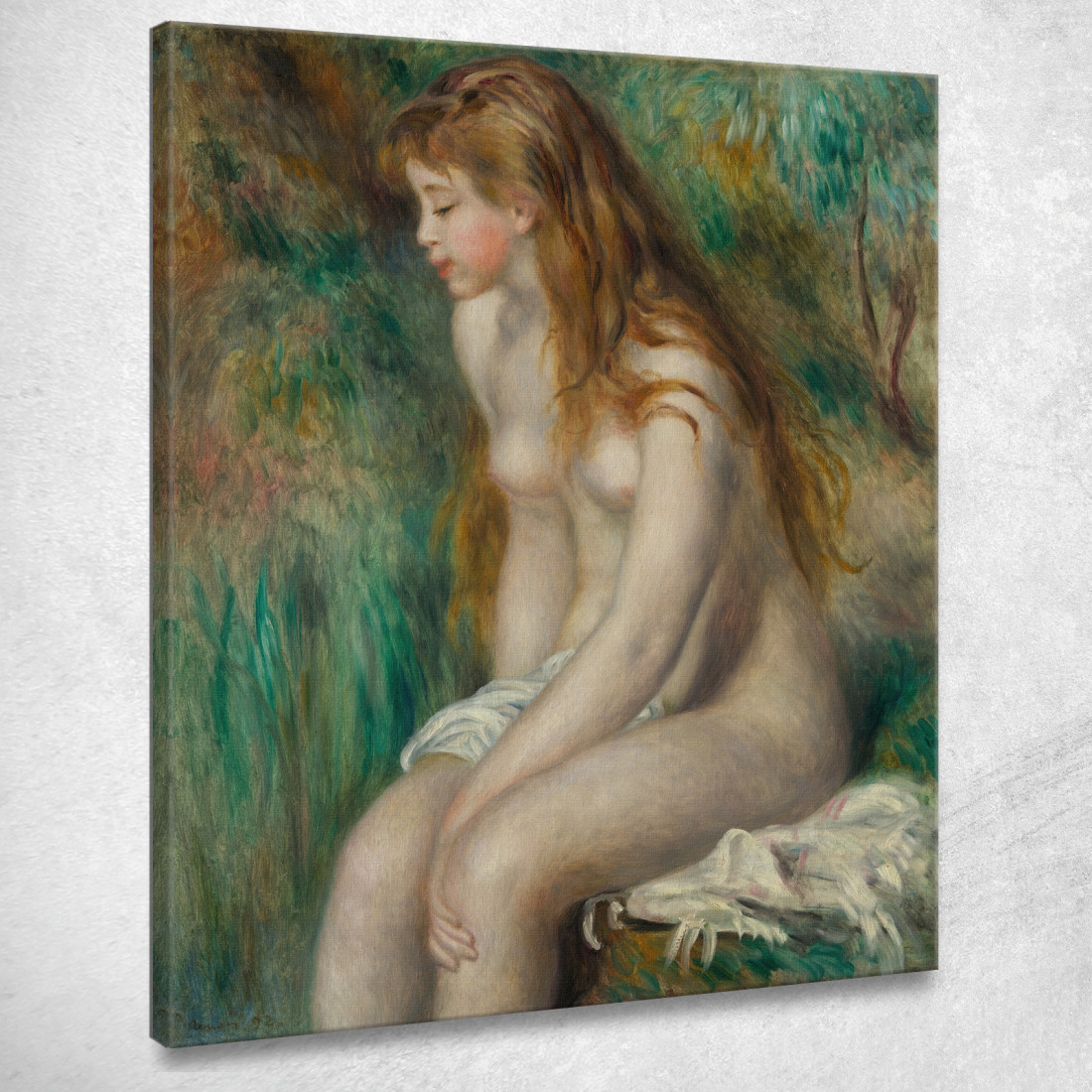 Ragazza Che Fa Il Bagno Pierre-Auguste Renoir par523 quadro stampato su tela Ragazza Che Fa Il Bagno Pierre-Auguste Renoir par523 quadro stampato su tela