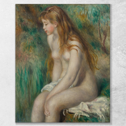 Ragazza Che Fa Il Bagno Pierre-Auguste Renoir par523 quadro stampato su tela