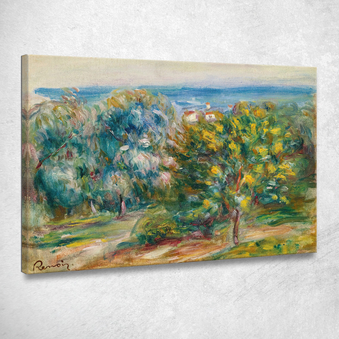 Schizzo Del Paesaggio Meridionale Pierre-Auguste Renoir par534 quadro stampato su tela Schizzo Del Paesaggio Meridionale Pierre-Auguste Renoir par534 quadro stampato su tela
