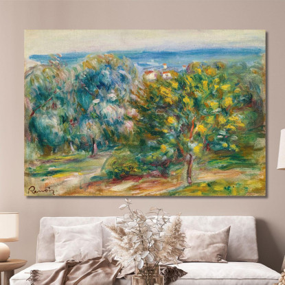 Schizzo Del Paesaggio Meridionale Pierre-Auguste Renoir par534 quadro stampato su tela