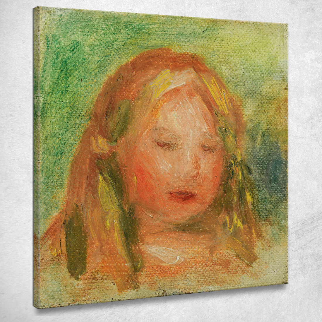 Studio Sulla Testa Di Coco Child Pierre-Auguste Renoir par538 quadro stampato su tela Studio Sulla Testa Di Coco Child Pierre-Auguste Renoir par538 quadro stampato su tela