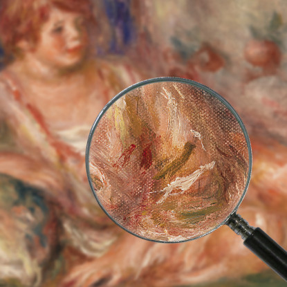 Andrée In Rosa Sdraiata Pierre-Auguste Renoir par540 quadro stampato su tela