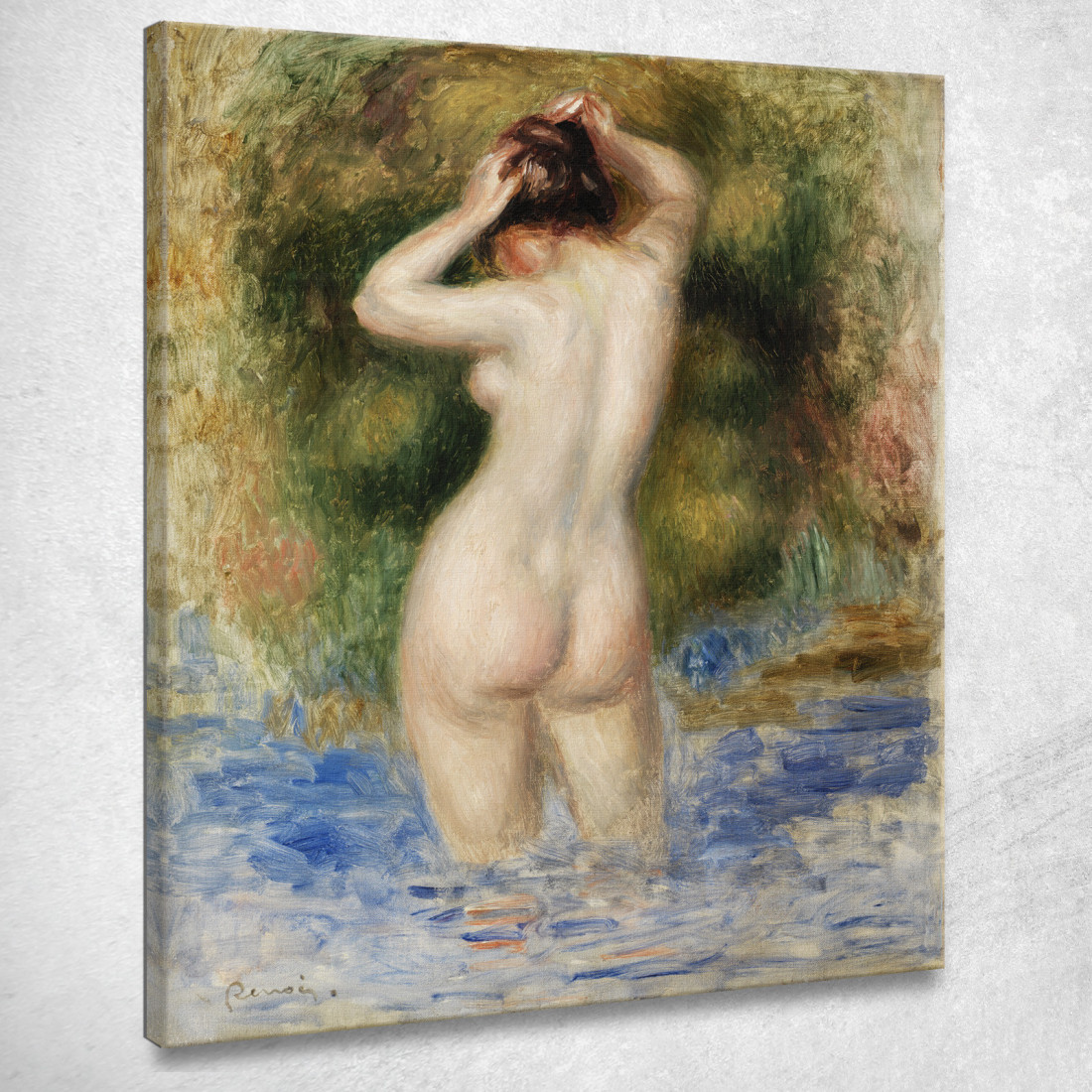 Bagnante Pierre-Auguste Renoir par545 quadro stampato su tela Bagnante Pierre-Auguste Renoir par545 quadro stampato su tela
