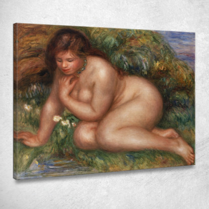 Bagnante Che Si Guarda Nell'Acqua Pierre-Auguste Renoir par548 quadro stampato su tela