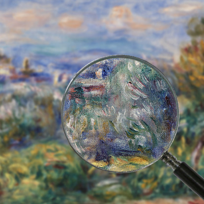 Paesaggio Pierre-Auguste Renoir par571 quadro stampato su tela