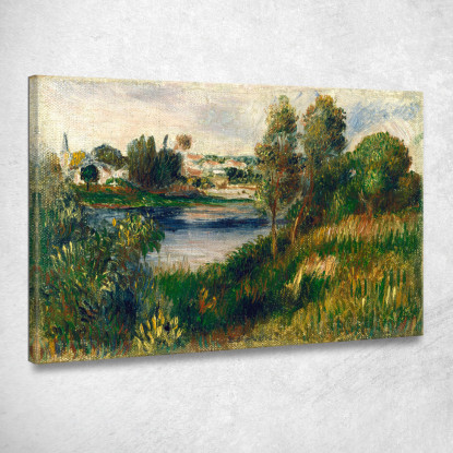 Paesaggio A Vétheuil Pierre-Auguste Renoir par588 quadro stampato su tela