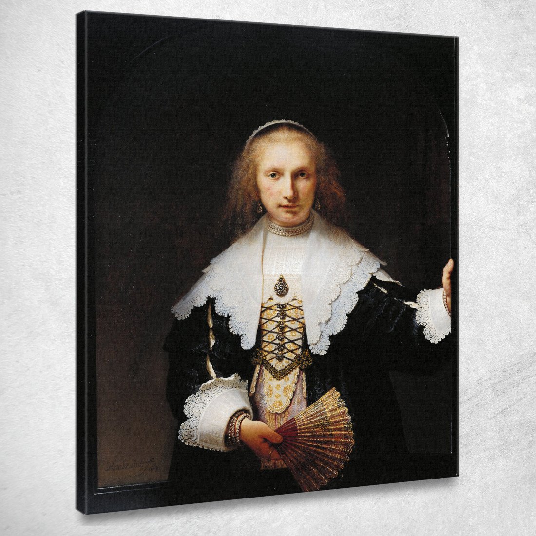 Agata Bas Rembrandt van Rijn rvr15 quadro stampato su tela Agata Bas Rembrandt van Rijn rvr15 quadro stampato su tela