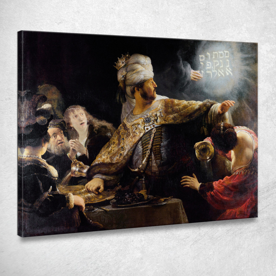 La Festa Di Baldassarre Rembrandt van Rijn rvr28 quadro stampato su tela La Festa Di Baldassarre Rembrandt van Rijn rvr28 quadro stampato su tela