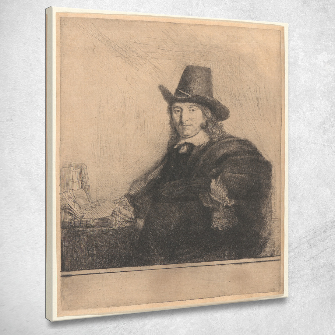 Jan Asselijn Pittore Krabbetje Rembrandt van Rijn rvr66 quadro stampato su tela Jan Asselijn Pittore Krabbetje Rembrandt van Rijn rvr66 quadro stampato su tela