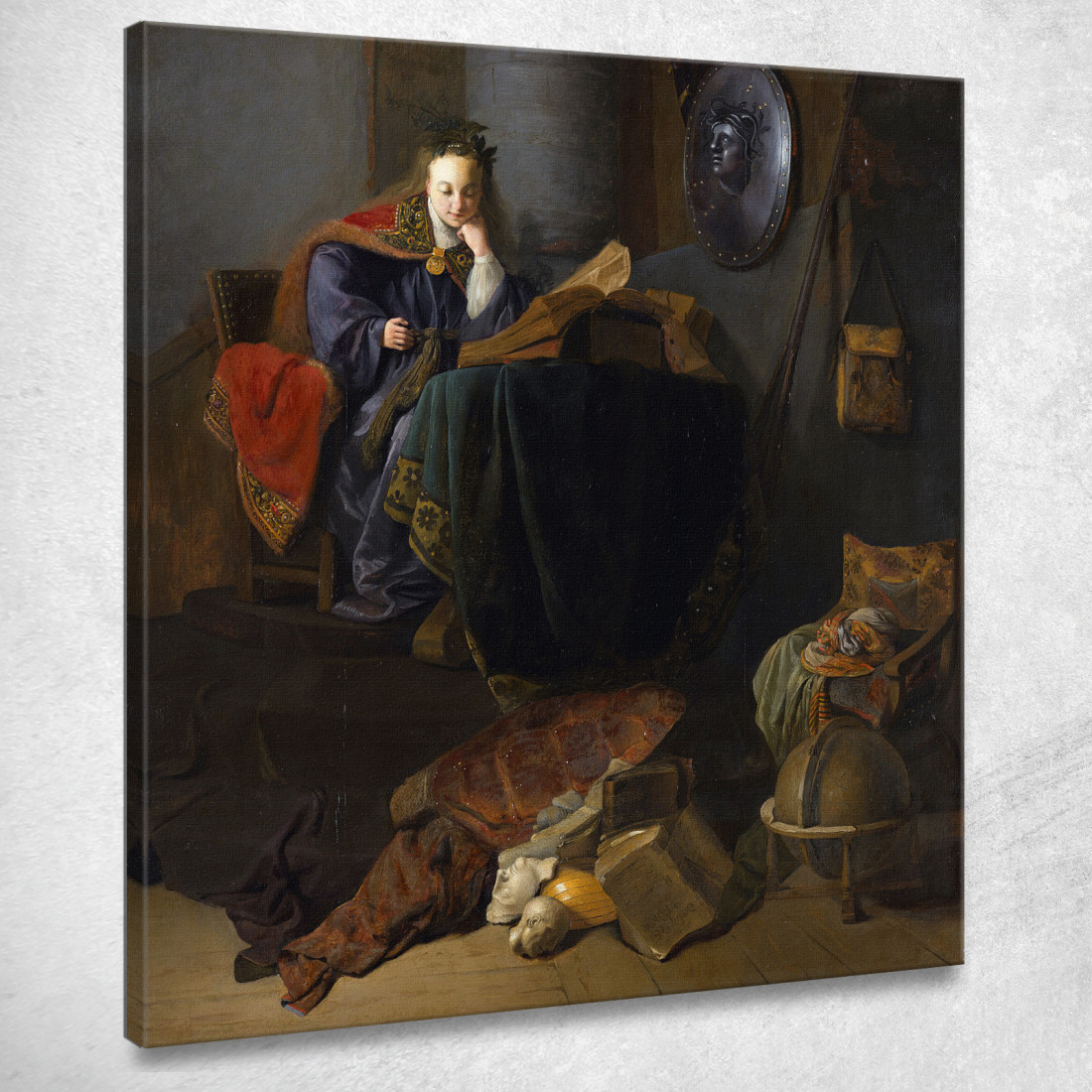 Minerva Rembrandt van Rijn rvr101 quadro stampato su tela Minerva Rembrandt van Rijn rvr101 quadro stampato su tela