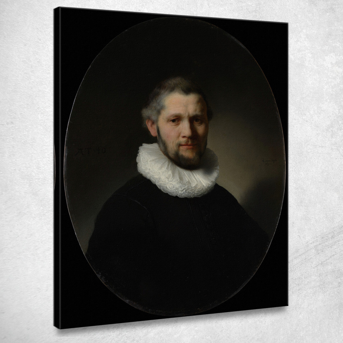 Ritratto D'Uomo 2 Rembrandt van Rijn rvr125 quadro stampato su tela Ritratto D'Uomo 2 Rembrandt van Rijn rvr125 quadro stampato su tela