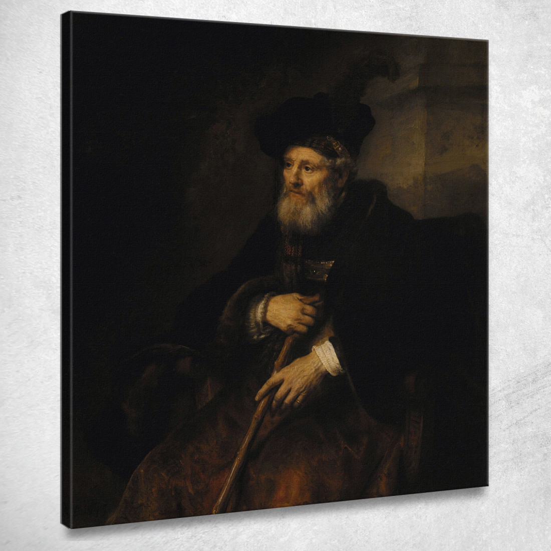 Ritratto Di Vecchio 2 Rembrandt van Rijn rvr137 quadro stampato su tela Ritratto Di Vecchio 2 Rembrandt van Rijn rvr137 quadro stampato su tela