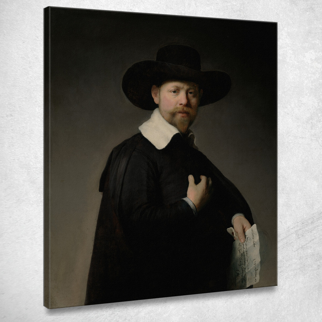 Ritratto Di Martora Looten Rembrandt van Rijn rvr145 quadro stampato su tela Ritratto Di Martora Looten Rembrandt van Rijn rvr145 quadro stampato su tela