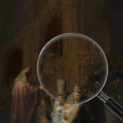 Canto Di Lode Di Simeone Rembrandt van Rijn rvr187 quadro stampato su tela