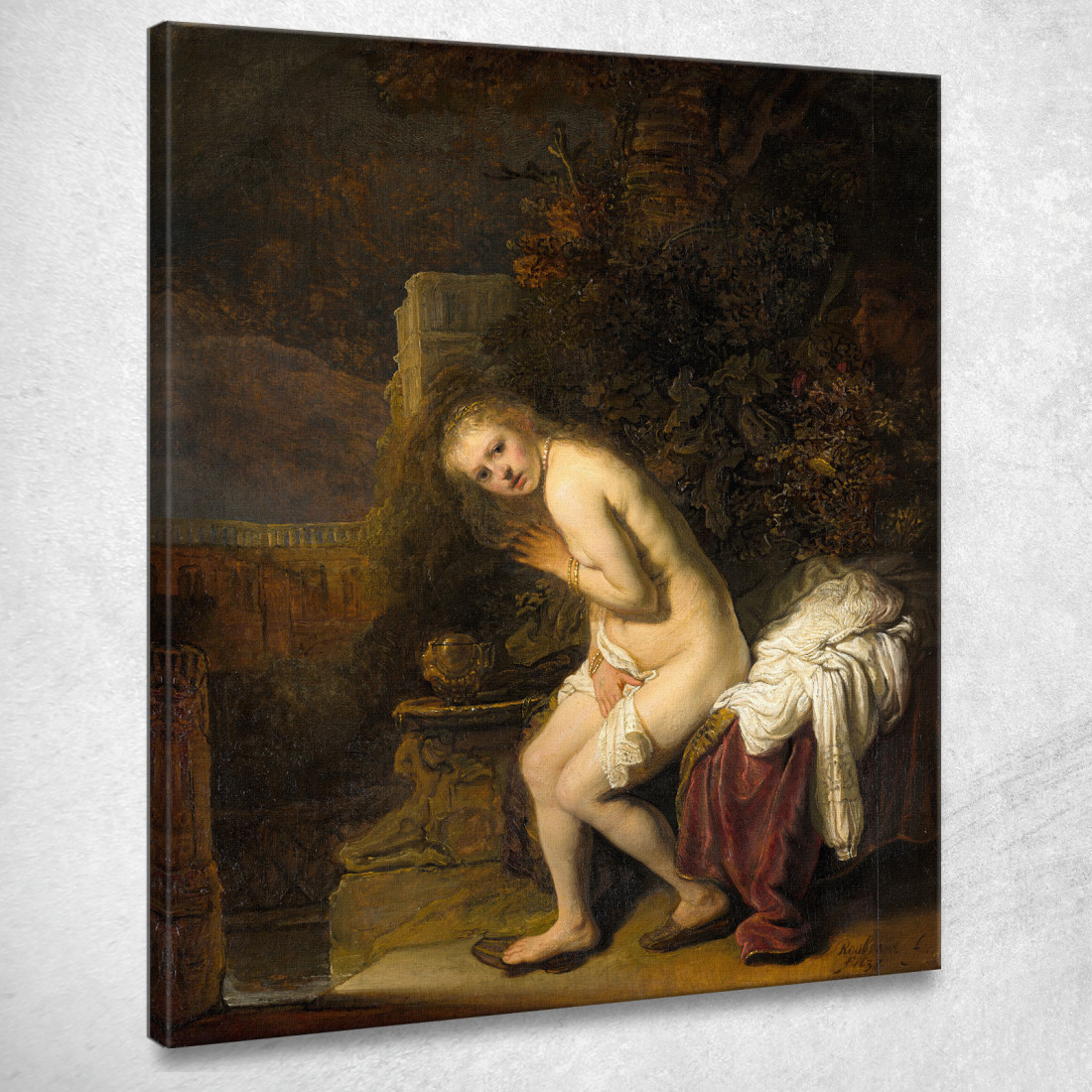 Susanna Rembrandt van Rijn rvr197 quadro stampato su tela Susanna Rembrandt van Rijn rvr197 quadro stampato su tela